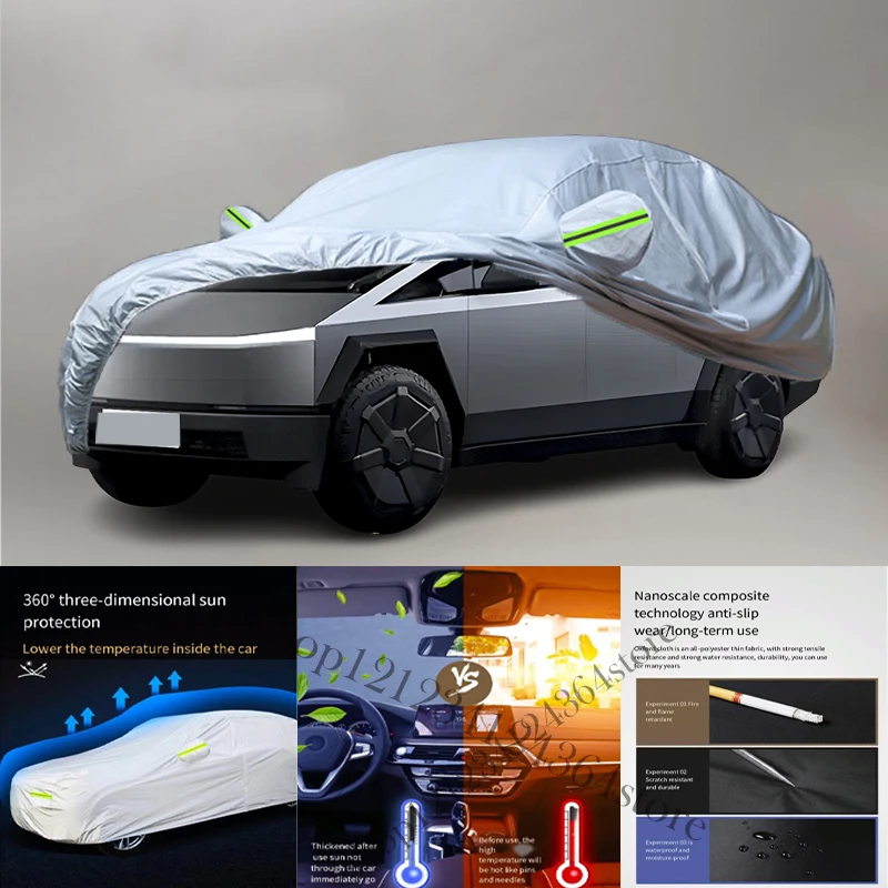 For Tesla Cybertruck Auto Anti snow Anti dust Anti-uv Anti peeling paint And Anti Rainwater 210t car cover Car cover protection