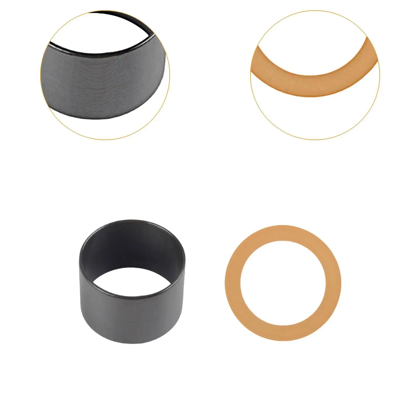 2x reemplazo de sello de manga de cilindro de compresor de aire reemplazo de bomba de aire resistente compresor de aceite silencioso anillo de pistón de compresor de aire