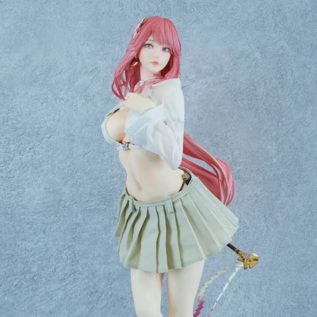 50CM Genshin Impact FA Yae Miko In A Bathing Suit Beautiful Girl Anime Handmade Action Figures Desktop Case Decoration Ornament