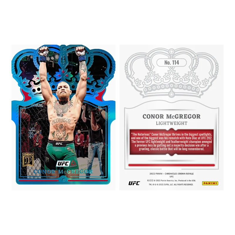 Diy Homemade Panini UFC Series Jon Jones Khamzat Chimaev Conor Mcgregor Collection Flash Card Toys Gift - view 3