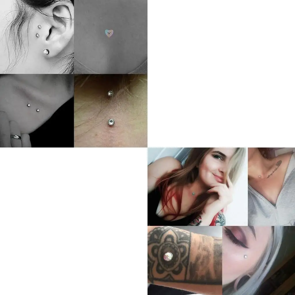 

Модные прочные стальные кожные якоря, модный аксессуар для пирсинга, микродермальные украшения оптом для ежедневного