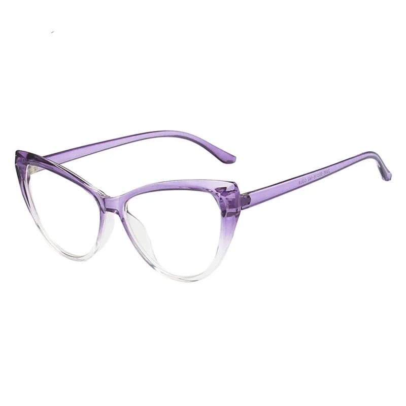 Pink Clear Spectacles Cat Eye Anti Blue Light Glasses Blocking Filter Computer Glasses Men Women Super Light Frame Eyeglasses