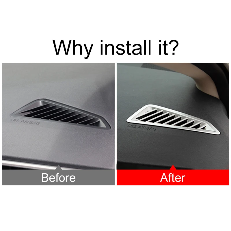 For Toyota Corolla E210 2019 2023 2021 2022 2023 2024 2025 Hybrid ABS Car Dashboard Air Outlet Bezel Trim Frame Cover Stickers - view 2