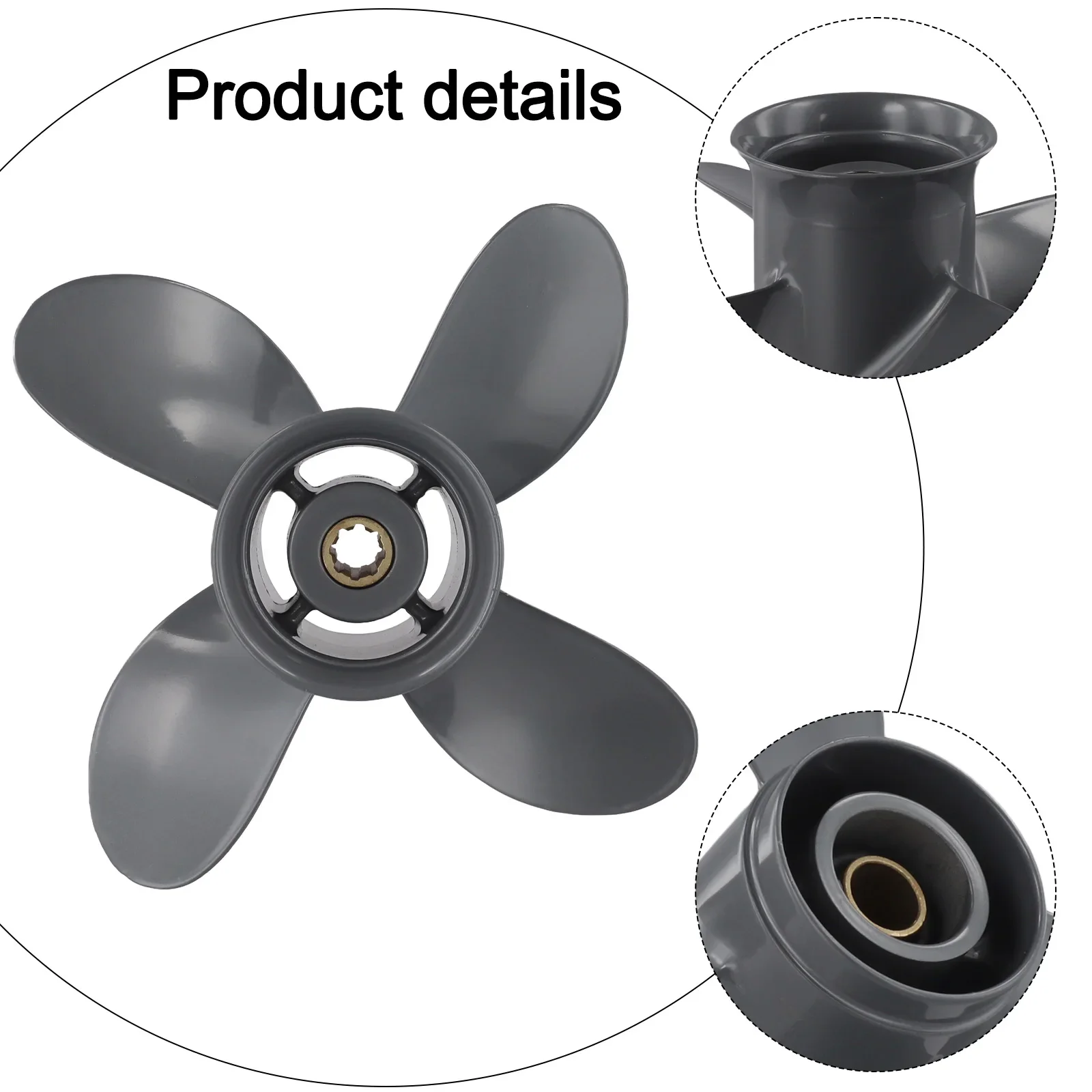 Premium Aluminum Propeller for Honda Outboards Optimized Design with Four for blades Enhances Speed and Efficiency