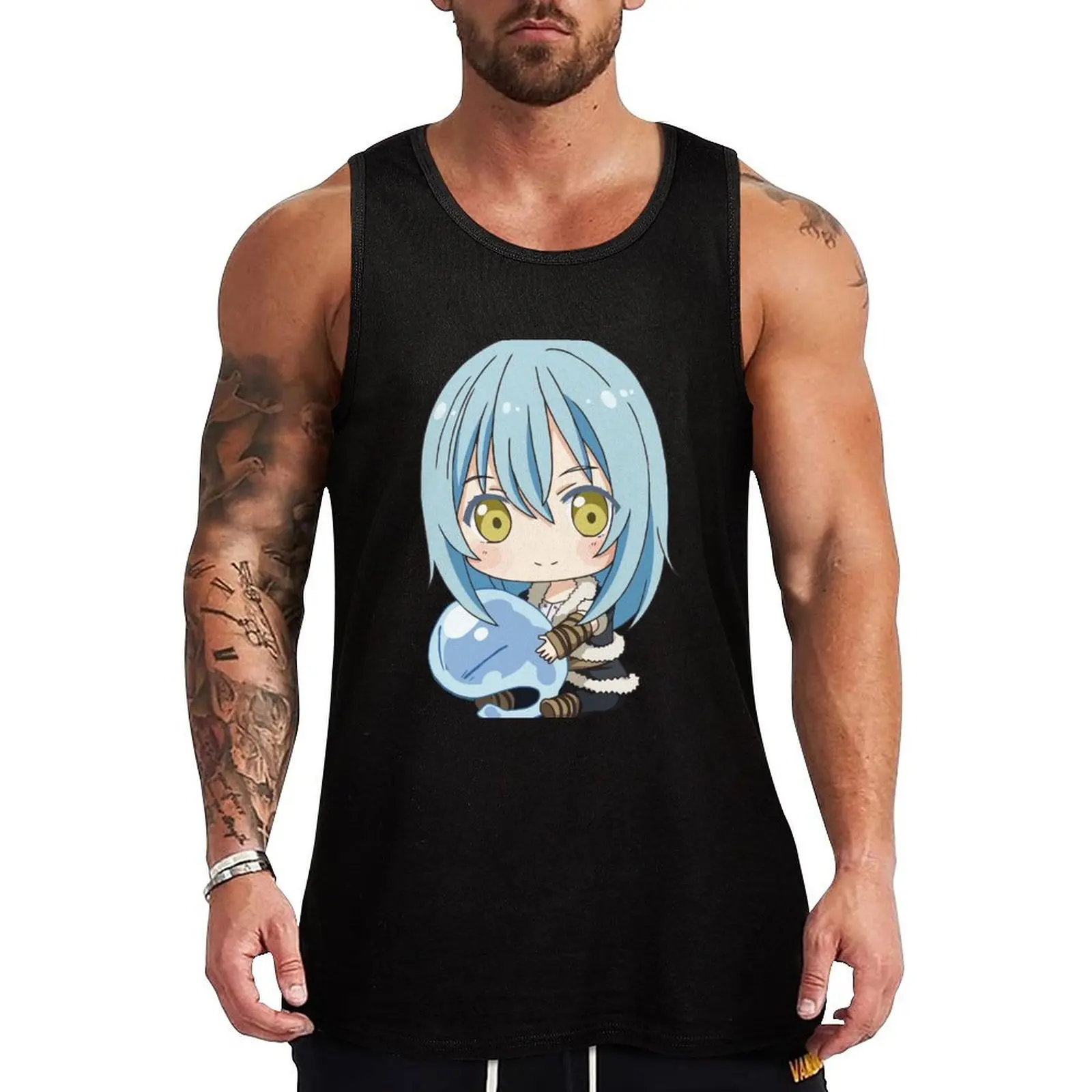 

Rimuru Chibi Tank Top sports clothes for men T-shirt man summer clothes for men