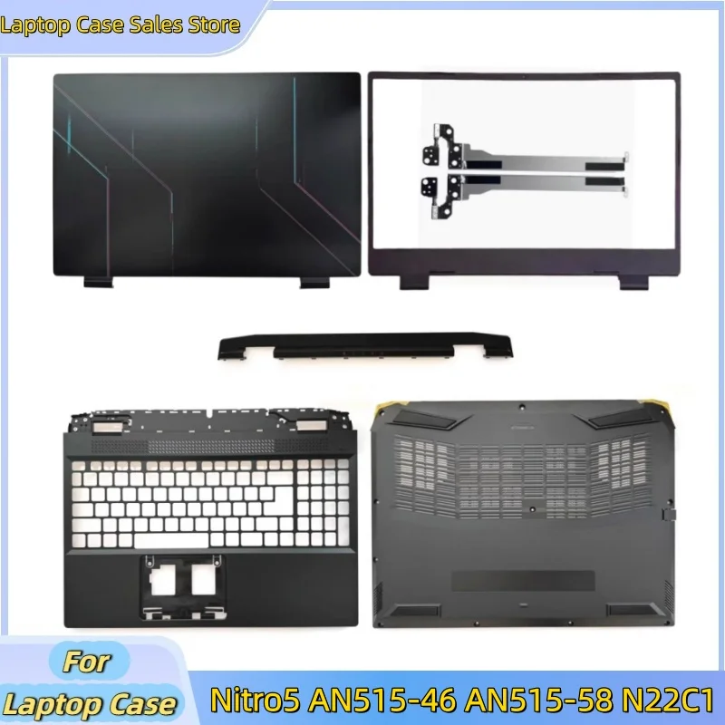 

New Laptop For Acer Nitro5 AN515-46 AN515-58 N22C1 Lcd Back Cover Top Case/Bezel/Hinge/Palmrest Upper Case/bottom Base Cover