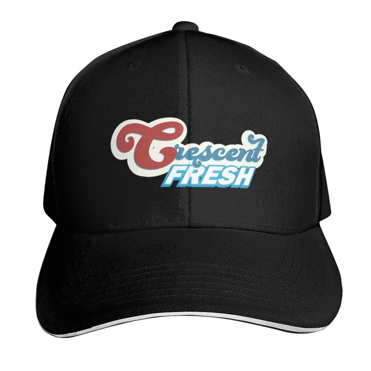 Crescent Fresh Pop Culture Apparel Design Baseball Cap Summer Beach Travel Streetwear Hip Hop Trendy Vintage Retro Embroidered
