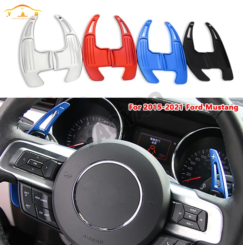 

Aluminum Car Sports Steering Wheel Shift Paddle Shifter For Ford Mustang 2015 2016 2017 2018 2019 2020 Extension Accessories