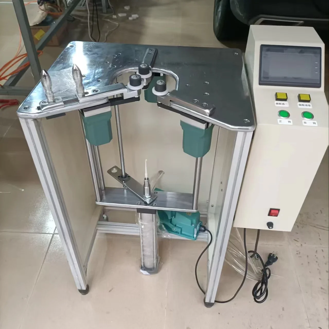 Factory Direct Automatic Corner Magnetic Ring Core Crochet Hooking Machine CNC Pneumatic Winding Machine with PLC Components