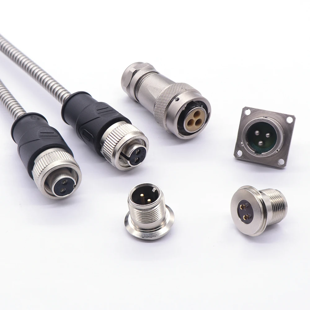 Sealed circular connector 55-pin aviation plug sealing glass
