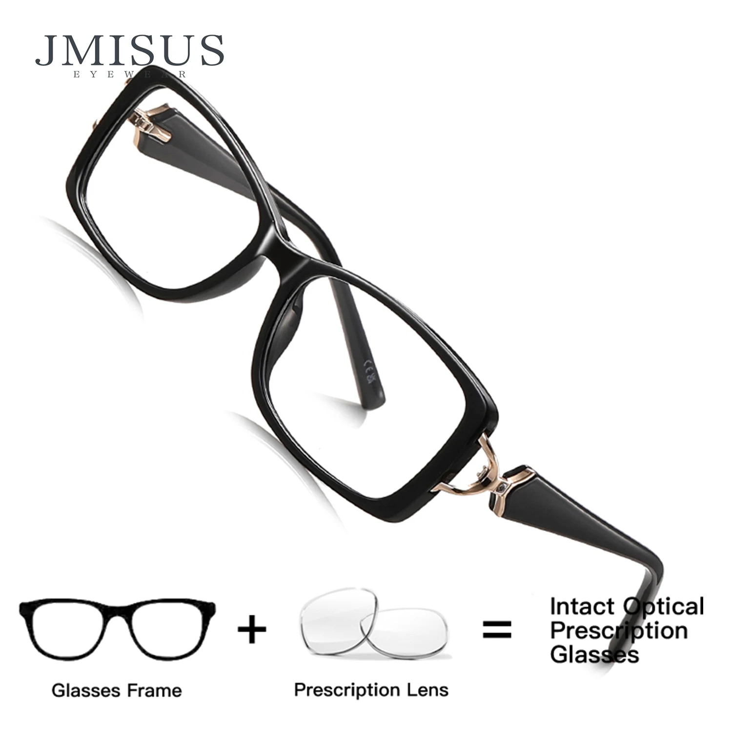 

JMISUS Personality Square Prescription Glasses Fashion Myopia Progressive Eyeglass Women Rectangle Photochromic Optical Glasses