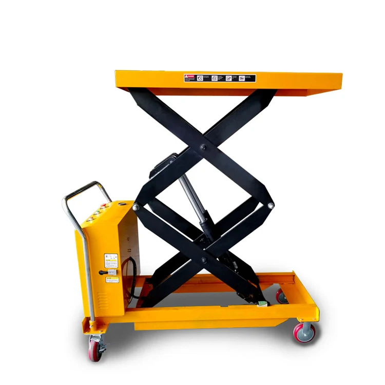 500kg Movable Double Scissor Electric e Lift Plataforma Elevadora Electrica