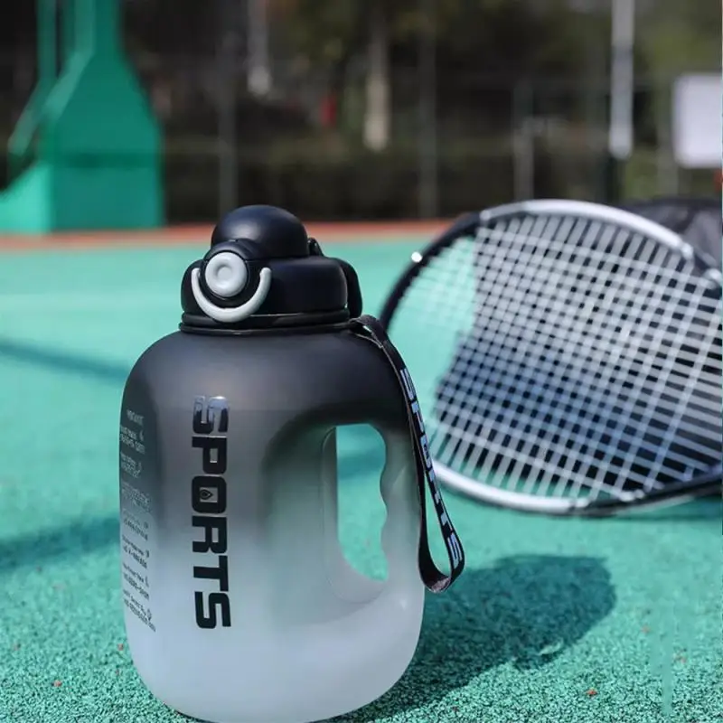 Sports Water Bottle Transparent And Pure Portable Sports Food Pc Plastic Kettle Tons Of Barrels High Capacity Anti-fall Outdoor