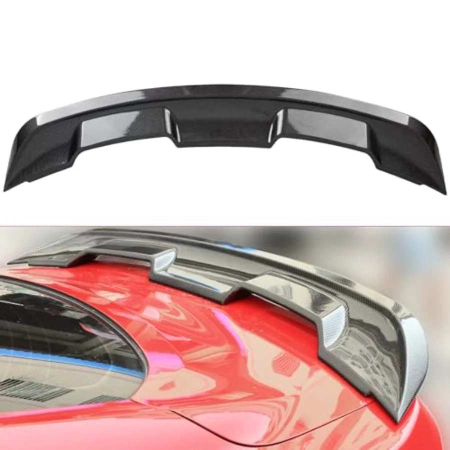 

Rear Trunk Spoiler Wing for Ford Mustang 2015-2024 GT/EcoBoost/V6/V8/Shelby 2-Door Models Carbon Fiber Style Black High-Quality