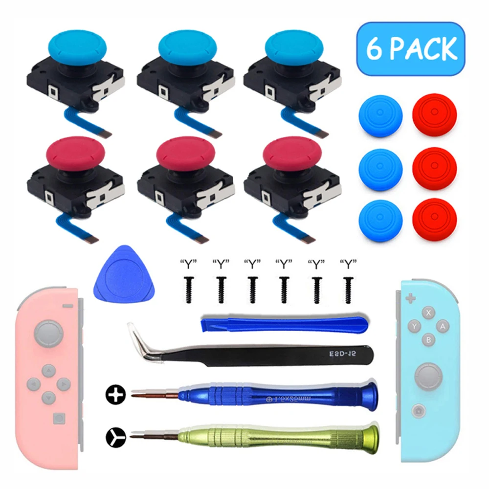 

For Nintend Switch 3D Analog for Joycon Joystick Thumb Stick Sensor Replacement Accessories Kit for Joy Con Controller Housing