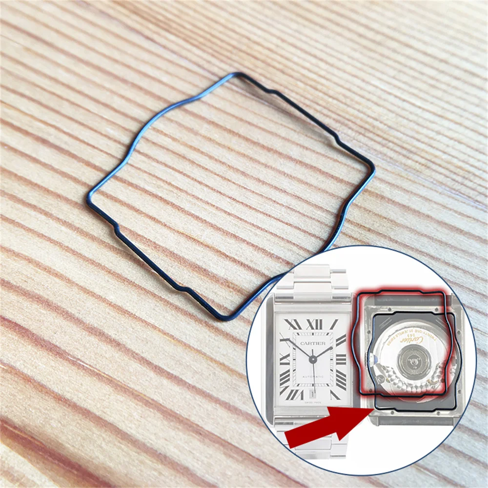 rubber watch waterproof ring gasket ring for Cartier Tank Solo XL 3515 wacth case back