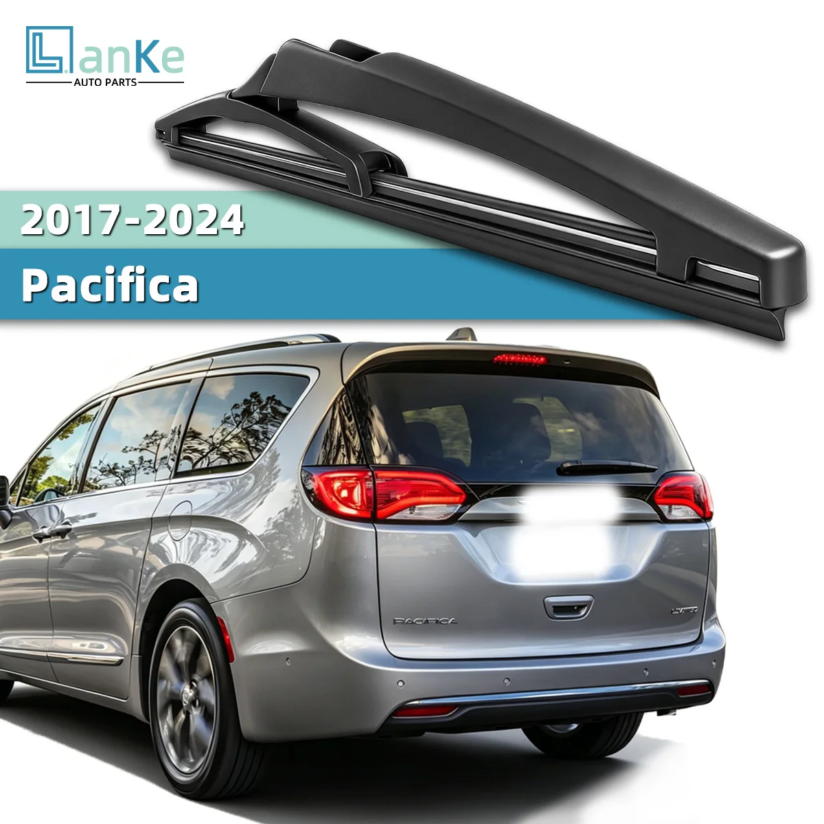 

Lanke Replacement Rear Wiper for Chrysler Pacifica 2017-2024 Road Ready Visibility Stable Wipe Performance Rain Snow Dust Ready