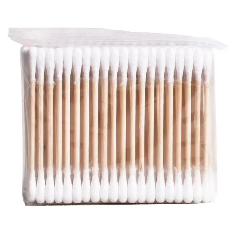 100pcs Per Pack, 5 Packs, Double-ended Cotton Swabs, Baby Cotton Swabs, Ear Cleaning Sticks, Healthy Cleaning Tools