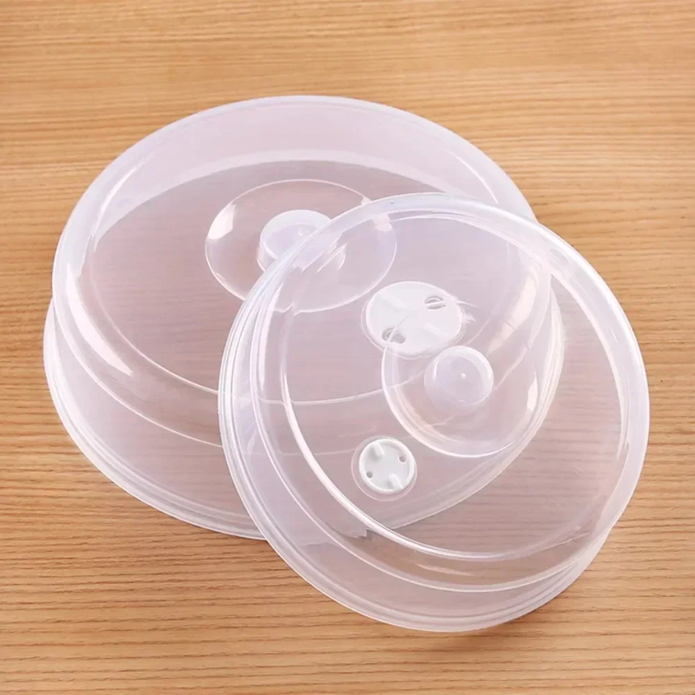 Large Microwave Splatter Cover Lid with Steam Vent Fresh Keeping Kitchen Stackable Sealing Disk Cover Universal Plate Bowl Cover