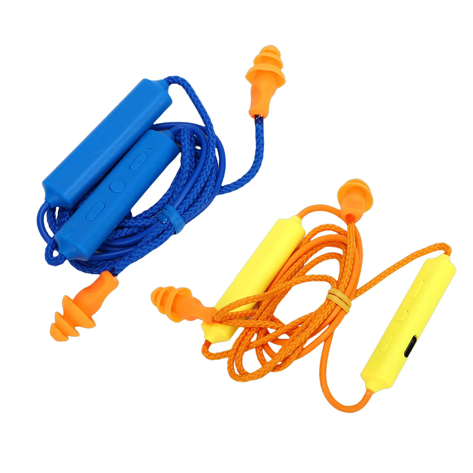 Bluetooth Earplug Headphone 29dB Noise Reduction IPX5 Water Proof Rechargeable Neckband Earbuds for Construction Site Workshop image 3