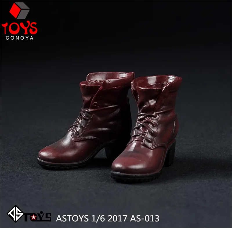 ASTOYS AS012-AS015 1/6 مقياس الساحرة أحذية بوت قصيرة كعب الأحذية الصلبة الأحذية نموذج صالح 12 "أنثى الجندي عمل الشكل الجسم الدمى
