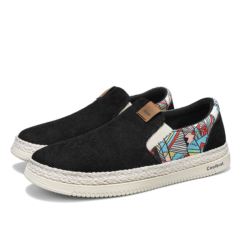 Flat Canvas Shoes For Men Fisherman Linen Cloth Loafers Summer Men\'s Sneakers New Style Shoes Sneakers Male Casual Shoes Man