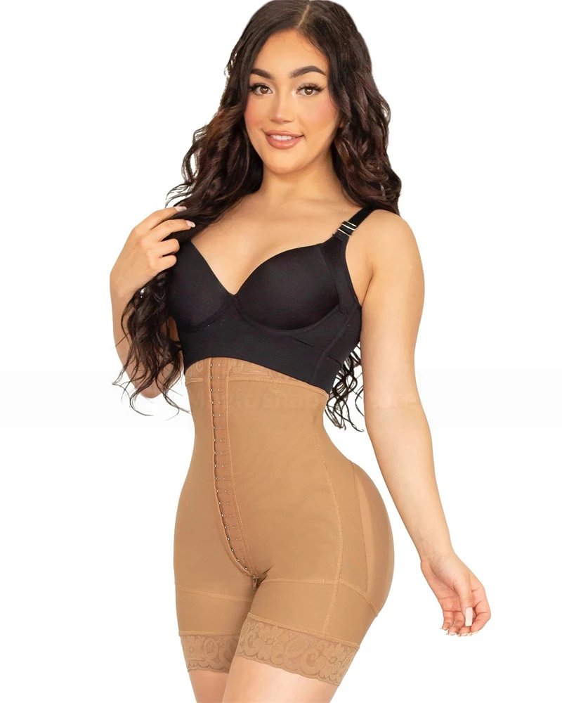 Fajas Colombianas High Compression Shaper Open Bust Tummy Control Body Beauty Shapewear Waist Trainer Post-Surgical Use