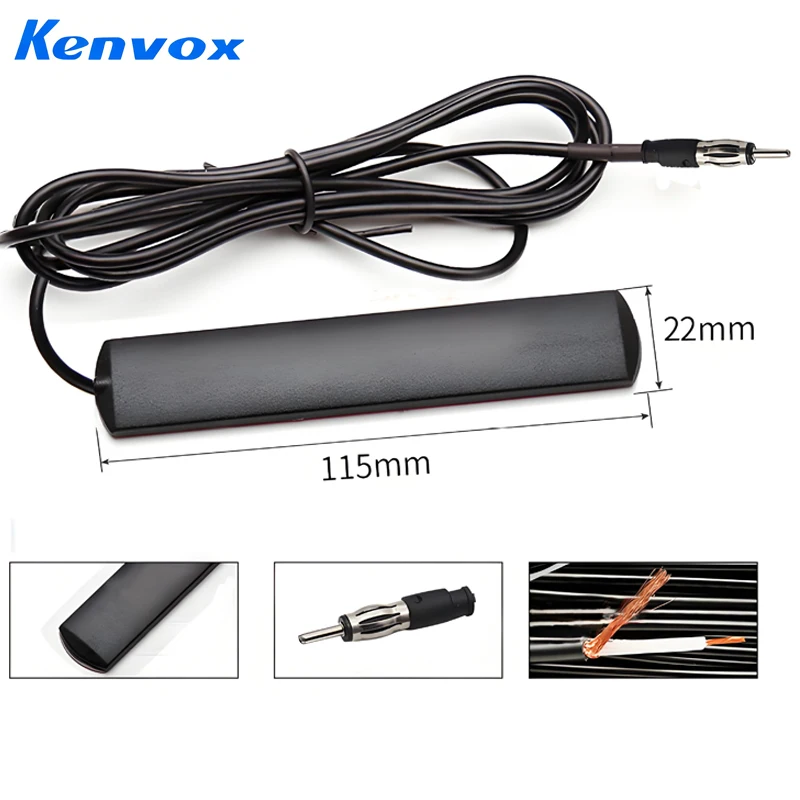 1PCS Car Antenna ABS 4G Auto GSM Patch Antenna 700-2600MHz Frequency SMA Male Connector Adhesive Mount Fits For All Models