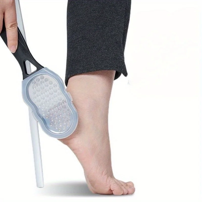 1-Pcs Professional Stainless Steel Foot File - Splash-Proof Design, Durable Rust-Proof Handle, Essential Tool for Nail Care