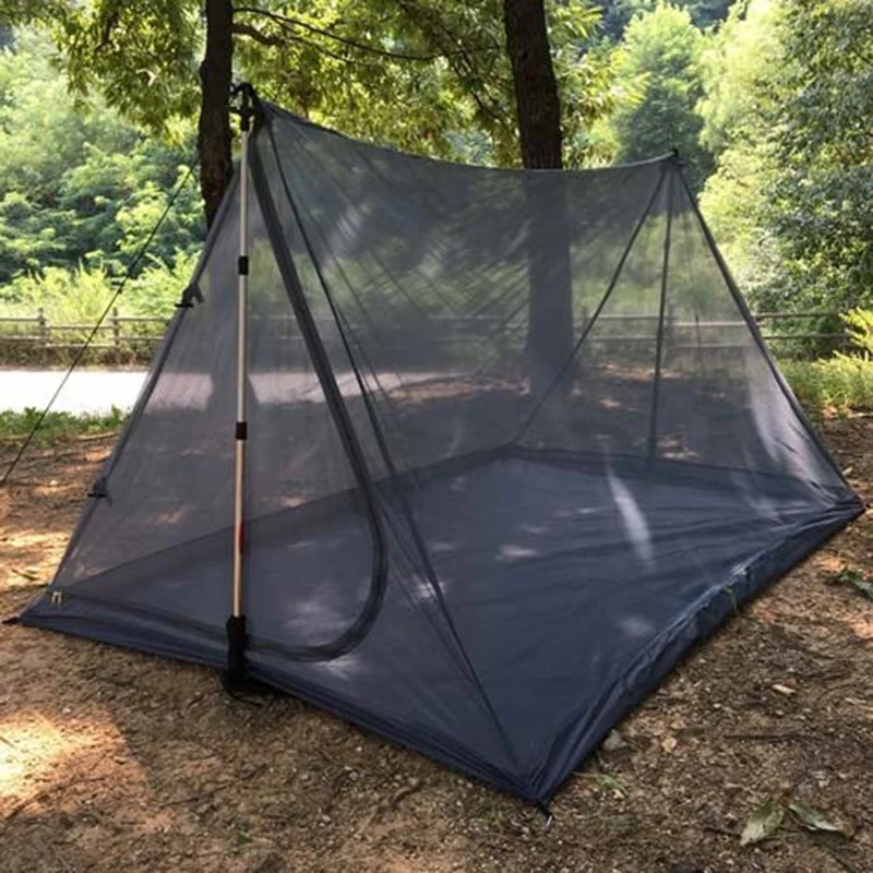 Ultralight Inner Tent Anti Mosquito Net Outdoor Rodless Summer Mesh Tent Portable Backpacking Hiking Camping Double Travel Tent