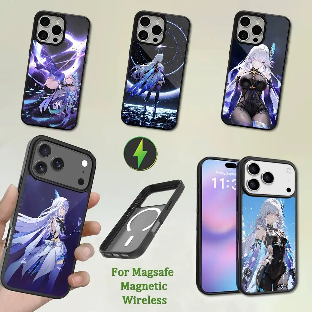 

Game G-genshin IMPACT S-Skirk Phone Case For iPhone 13,12,11,16,15,17,14,Pro,Max,Plus,Mini,Magsafe,Magnetic Wireless Charging