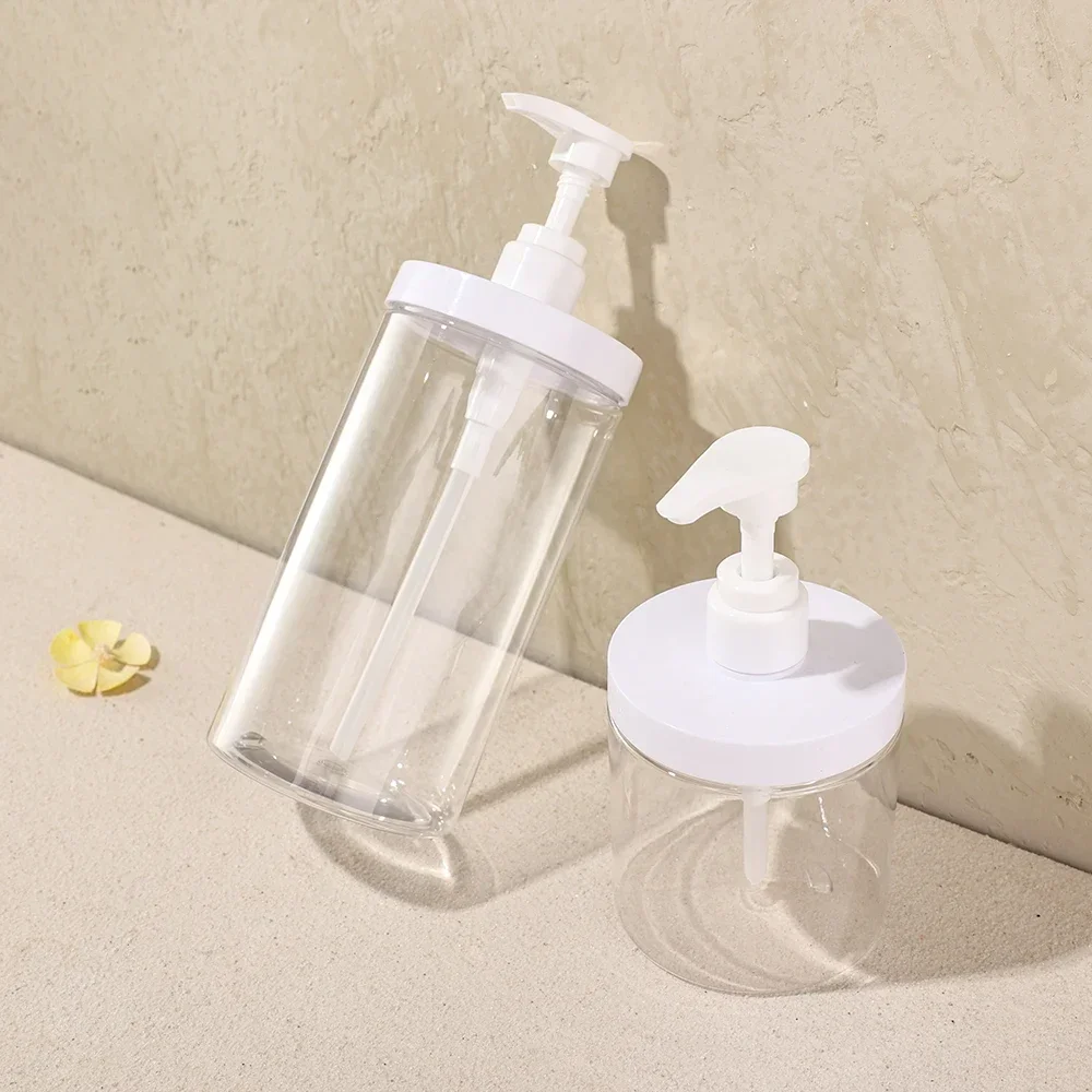 1 шт., 500 мл/1000 мл, дозатор для бутылок с насосом, пластиковые многоразовые бутылки с широким горлышком, многоразовые пустые для путешествий, мыла для душа