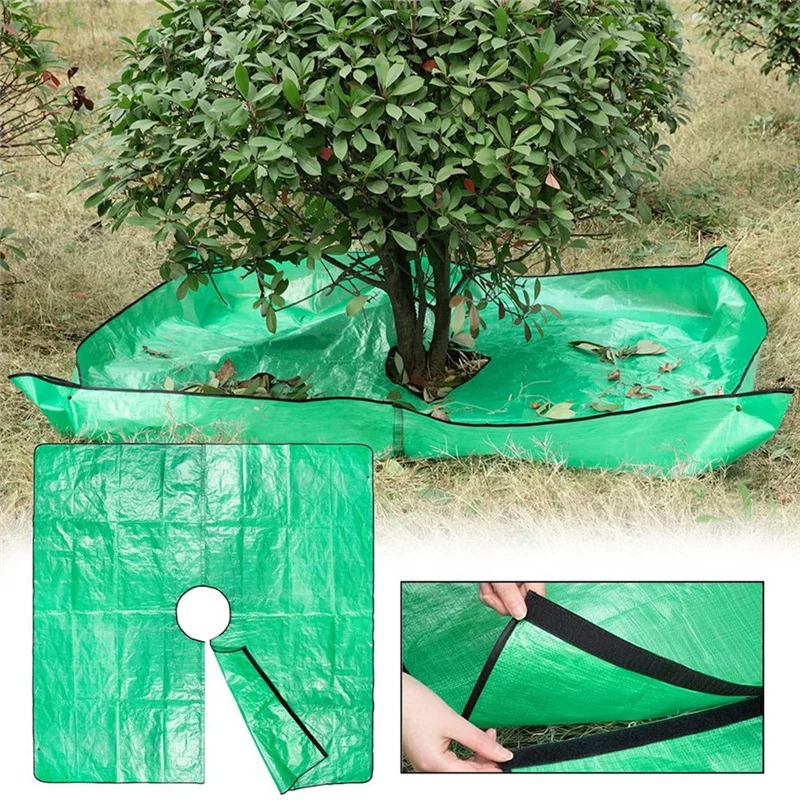 

VOFUN-Plant Trimming Tarp Outdoor Leaf Storage Mat Easy Clean Garden Blanket Pruning Cleanup Mat Foldable Garden Tarp