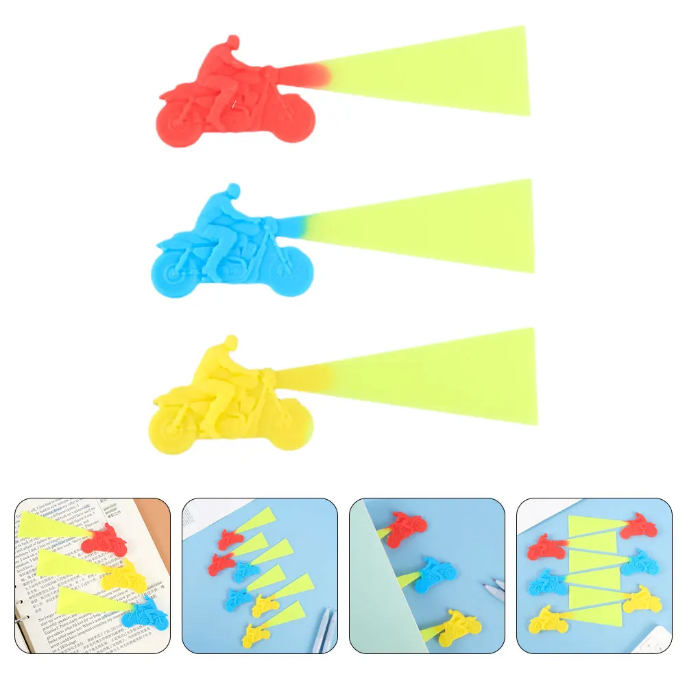 6 pezzi segnalibri in silicone cartone animato portatile divertente creativo segnalibro adorabile segnalibro di pagina segnalibro domestico cancelleria per studenti