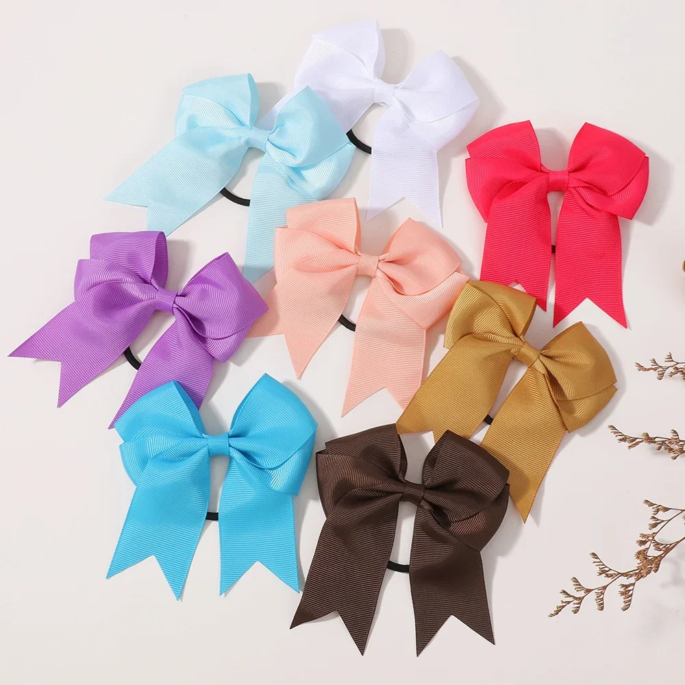 20 stücke Weiche Baumwolle Zufällige Farbe Großen Bogen Haarnadel für Baby Mädchen Süße Haarspange Urlaub Tanzen Haarspangen Kawaii Zubehör