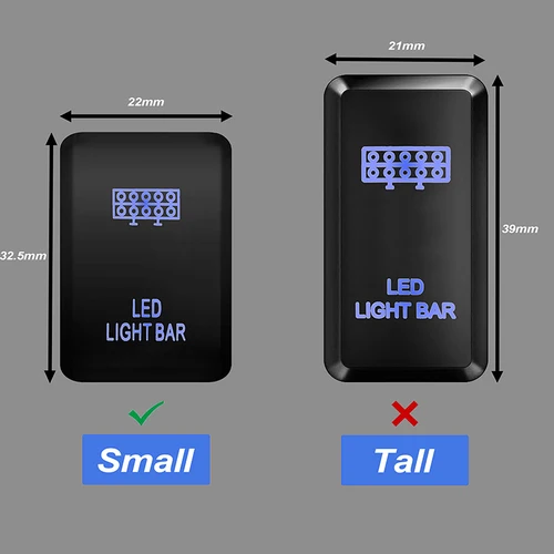 Imagen 2 del producto 1 unidad de foco de alimentación 3A 12V, batería auxiliar, interruptor de empuje Led azul con conector de cableado para Toyota Kluger/Highlander Toyota 4Runner