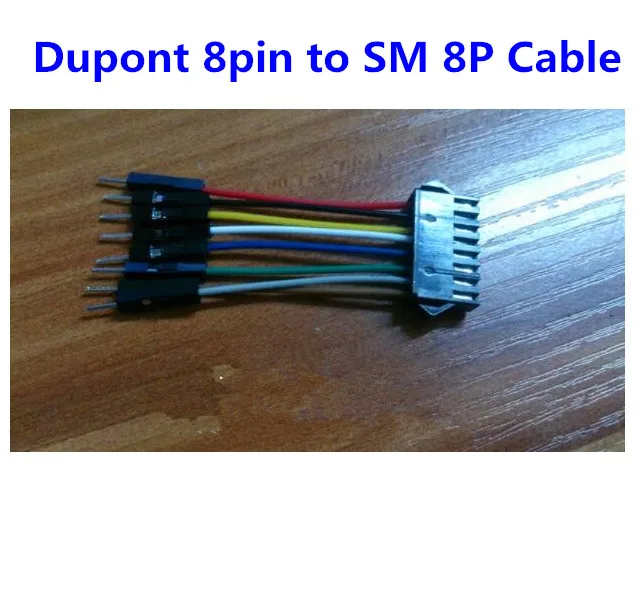 

High Quality Dupont 8pin to SM 8pin Cable with 26AWG Wire Dupont Male to Female Adapter Cable 50mm