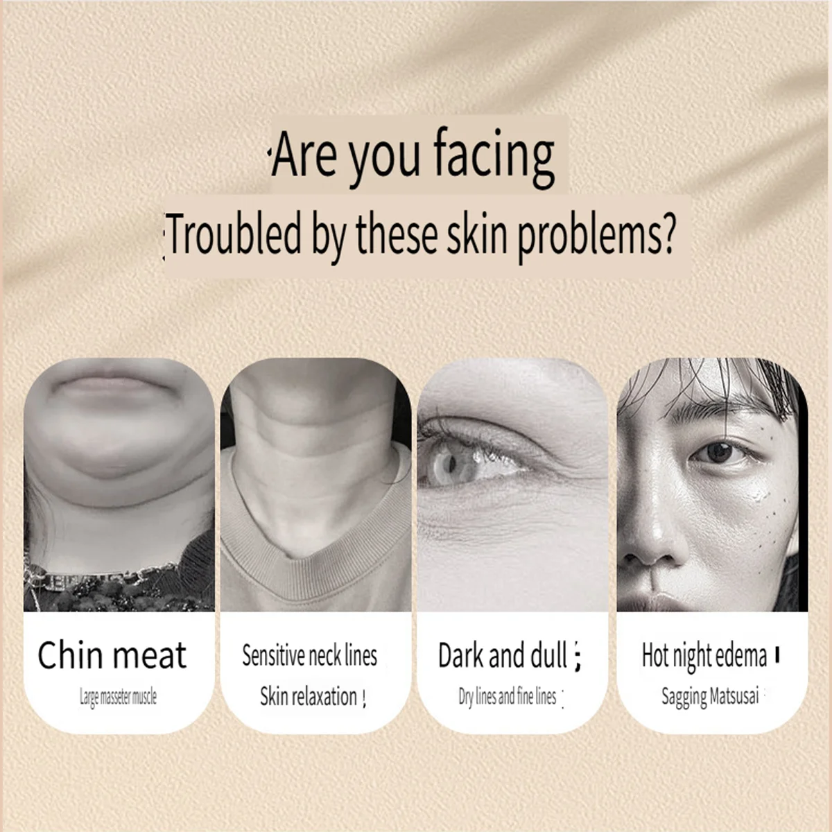 Masajeador facial de microcorriente EMS, rodillo de elevación en forma de V con terapia de luz roja y azul para estiramiento facial