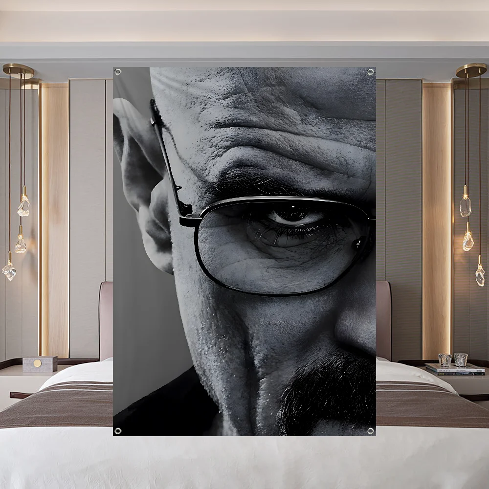 B-Breaking Bad H-Heisenbergs Flag Large Size Shop Art Promotion Advertising Booth Flag Hanging Banners