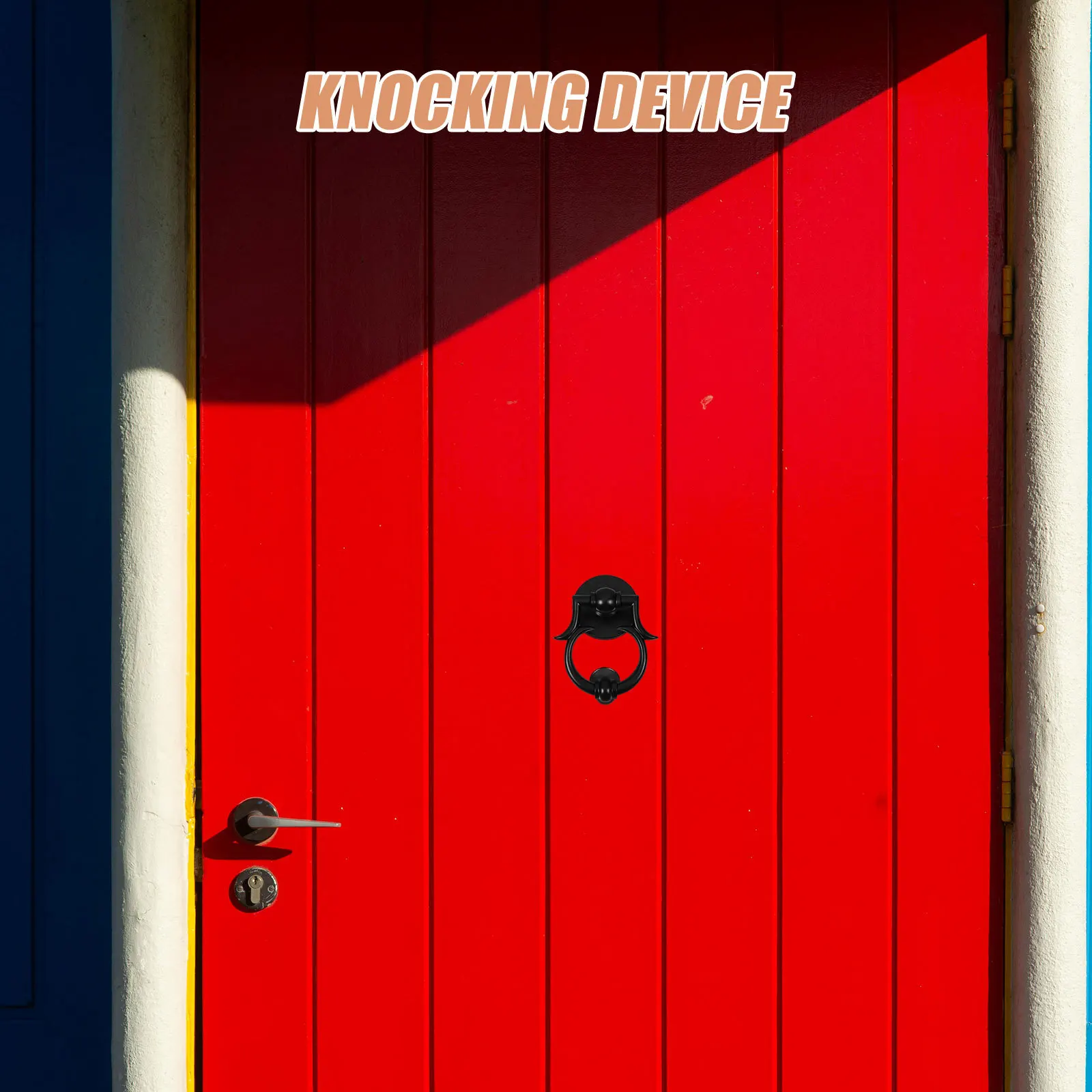 

1Set Simple Chic Door Knocker Zinc Alloy Home Decoration Unique Design Audible Sound Security Accessory Gate Supply