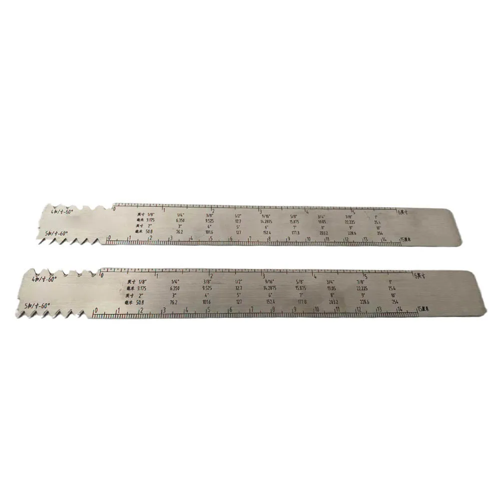 Stainless Steel Drill String Joint Gauge REG IF For FH Thread Inspection Ruler 15cm For Oil Drilling Pipe Connector Measurement