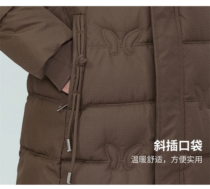 Women's Winter Parka Coat Hooded Korean Version Lady Down Cotton Jacket Warm Temperament Ladies Cotton Padded Outerwear