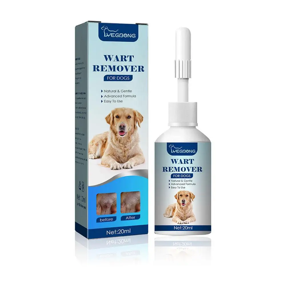 Pets Dog Wart Remover Natural Painless Animal Warts Eliminate Warts Skin Liquid Pet Care Moles Cleaning Supplies Treatment E8P5