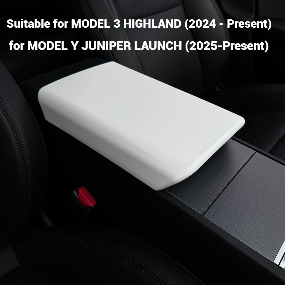 

TPE Armrest Box Protective Cover For Tesla Model 3 Highland 2024 Model Y Juniper 2025-Up Center Console Arm Rest Lid Accessories