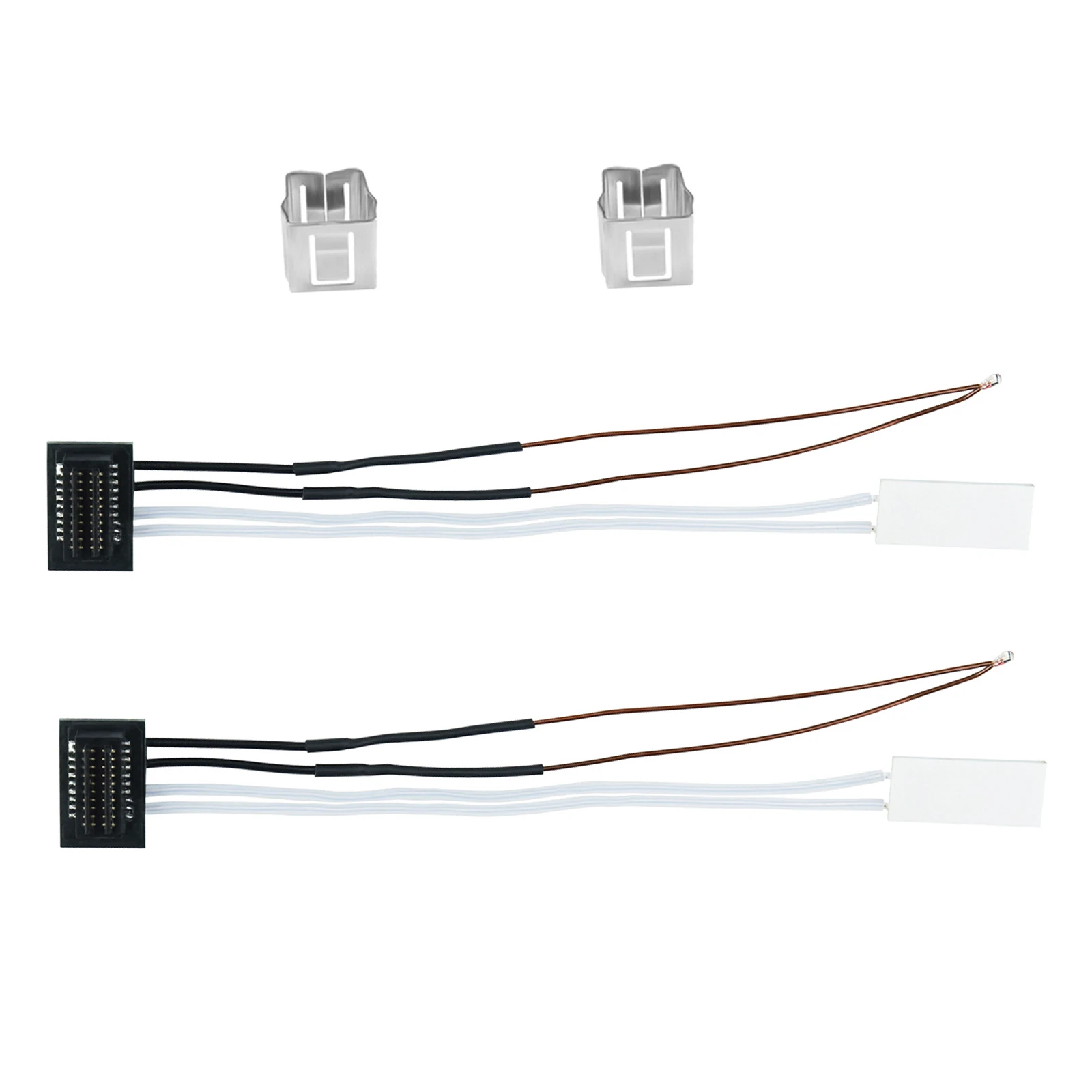 2sets 24V 48W Ceramic Heater & Thermistor with Retaining Clamps- P1 Series Compatible with Bambulab P1P P1S P1S Combo 3D Printer