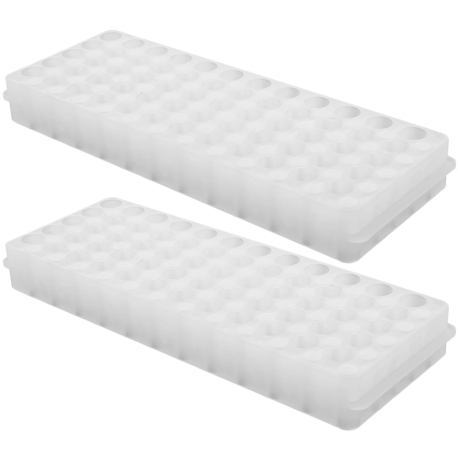 2 Pcs Powder Centrifuge Tube Rack Tray Pp Test Storage Organizer for Laboratory