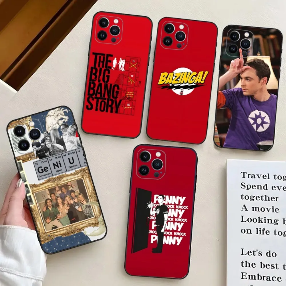 TBBT The Big Bang Theory  Phone Case For iPhone 15,14,13,12,11,Plus,Pro Max,XS,X,XR,SE,Mini,8,7 Soft Silicone Cover