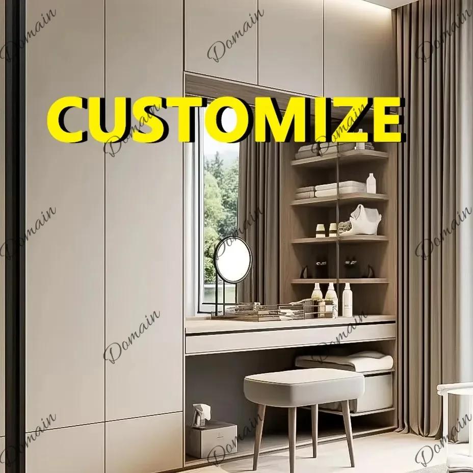 ER Any Size Custom Zero Formaldehyde Eco Honeycomb Aluminum Alloy Wardrobe Bedroom Home Luxury Bed End Cabinet Multi Storage Stu