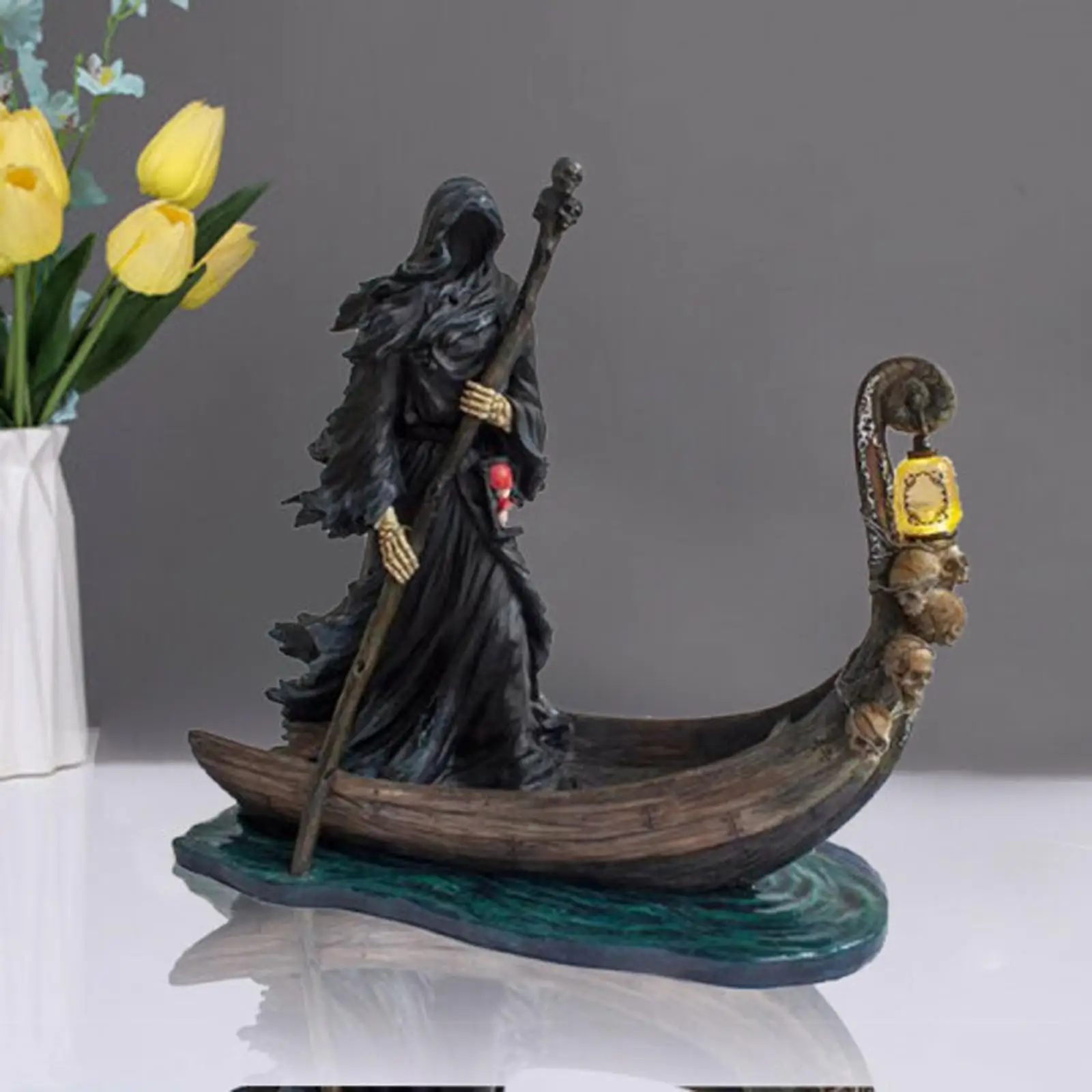 

Gothic Ferryman Of The Underworld-Figurine Resin Statue Living Room Decoration