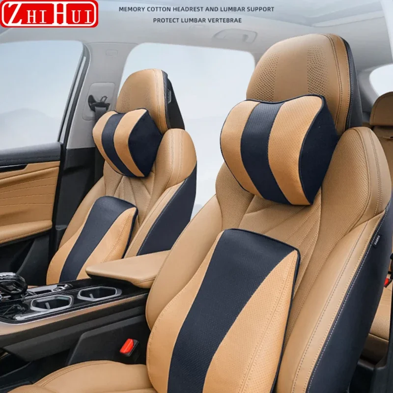 For Geely Atlas II 2024 2025 Starray 2023 Car Headrest Lumbar Pillow Original Neck Pillow Cushion Decoration Auto Accessories